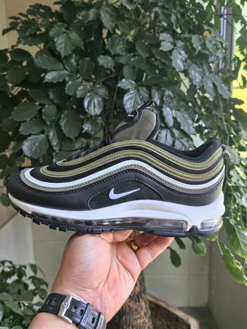 Cheap Nike Air Max 97 Black Grey Olive Men's Running Shoes-27 - Click Image to Close